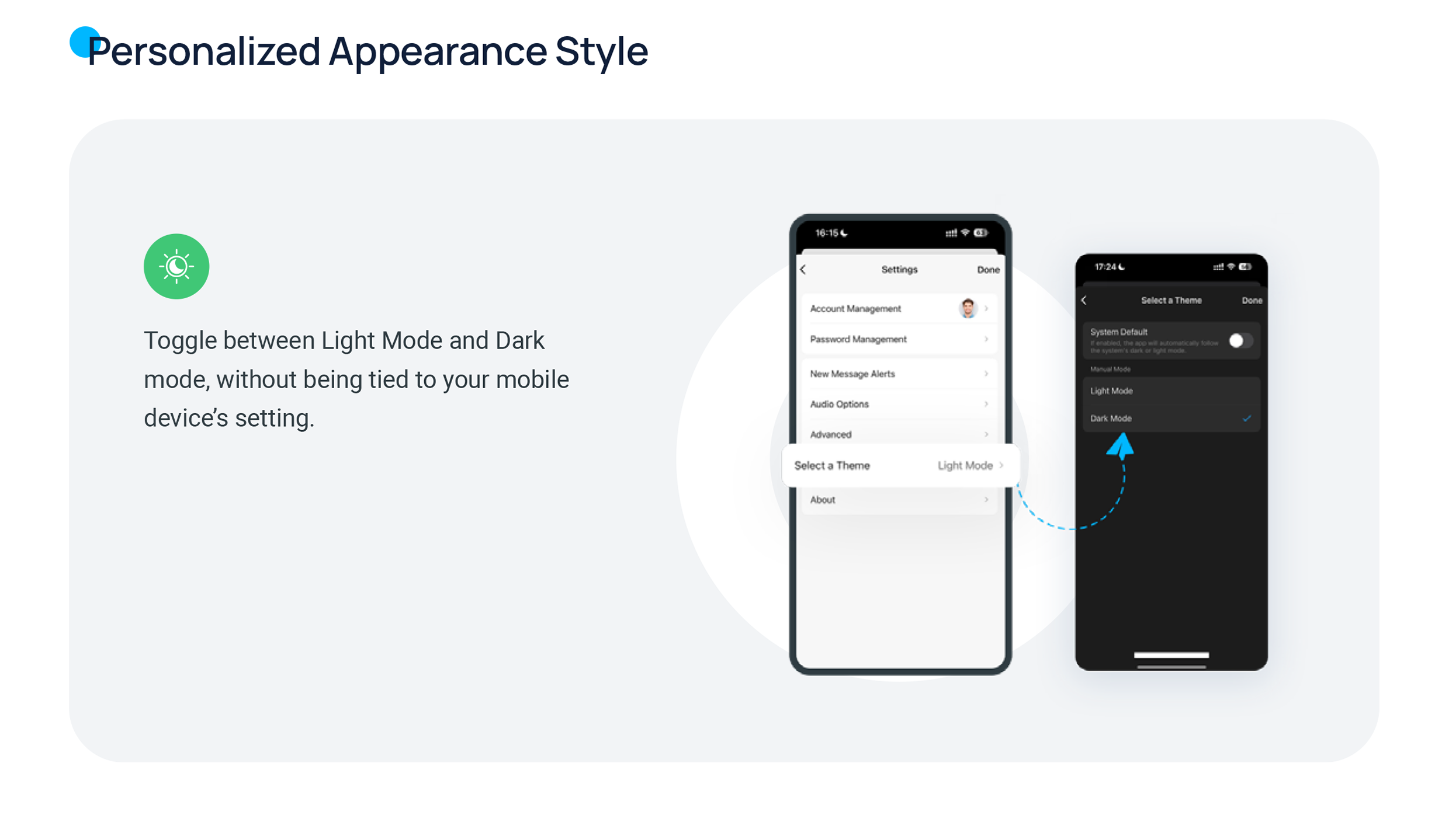 Personnalisation du thème