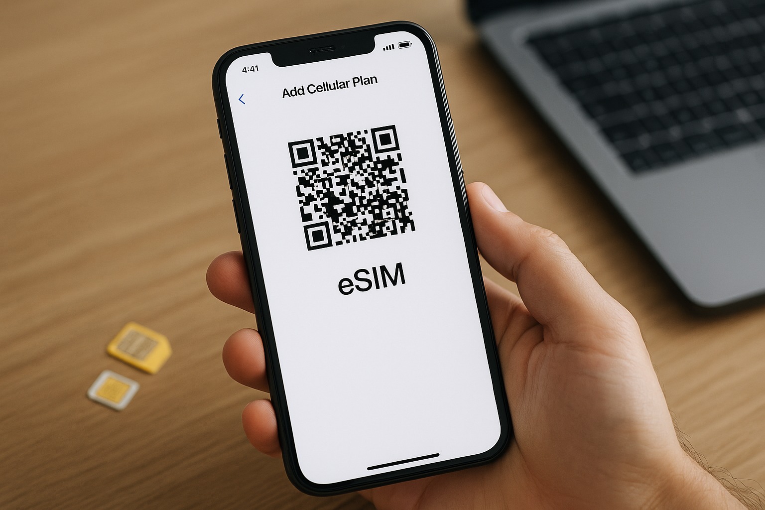 Telephone mobile illustration esim